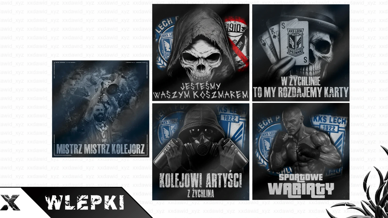 Projekt wlepek kibicowskich (5 wlepek)